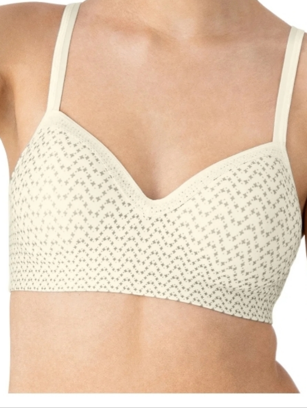 Hanes Womens Wireless Bra, Smooth Comfort Full Coverage Bra, Foam Cups,